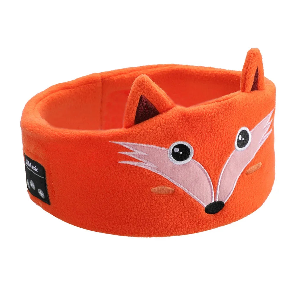 𝐸𝓃𝒿𝑜𝓎™ Cozy Critter Bluetooth Sleep Mask & Headband