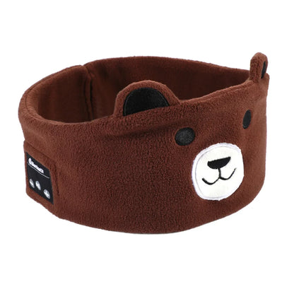 𝐸𝓃𝒿𝑜𝓎™ Cozy Critter Bluetooth Sleep Mask & Headband