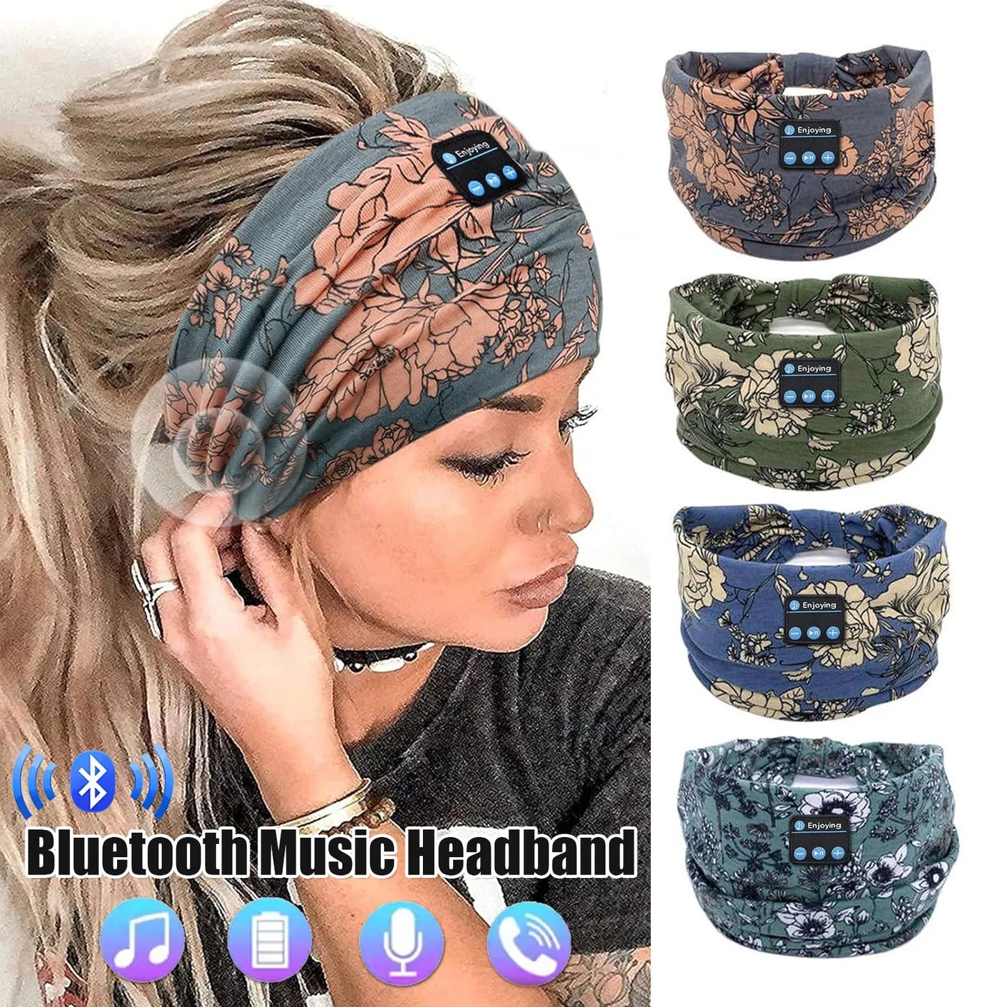 Variety Patterned Bluetooth Headband - Running and Relaxation