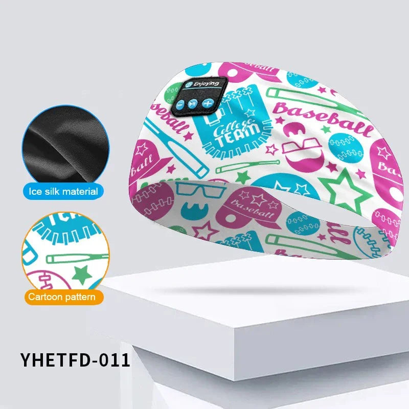 Kids Cartoon Bluetooth Headband – Music, Sleep & Comfort