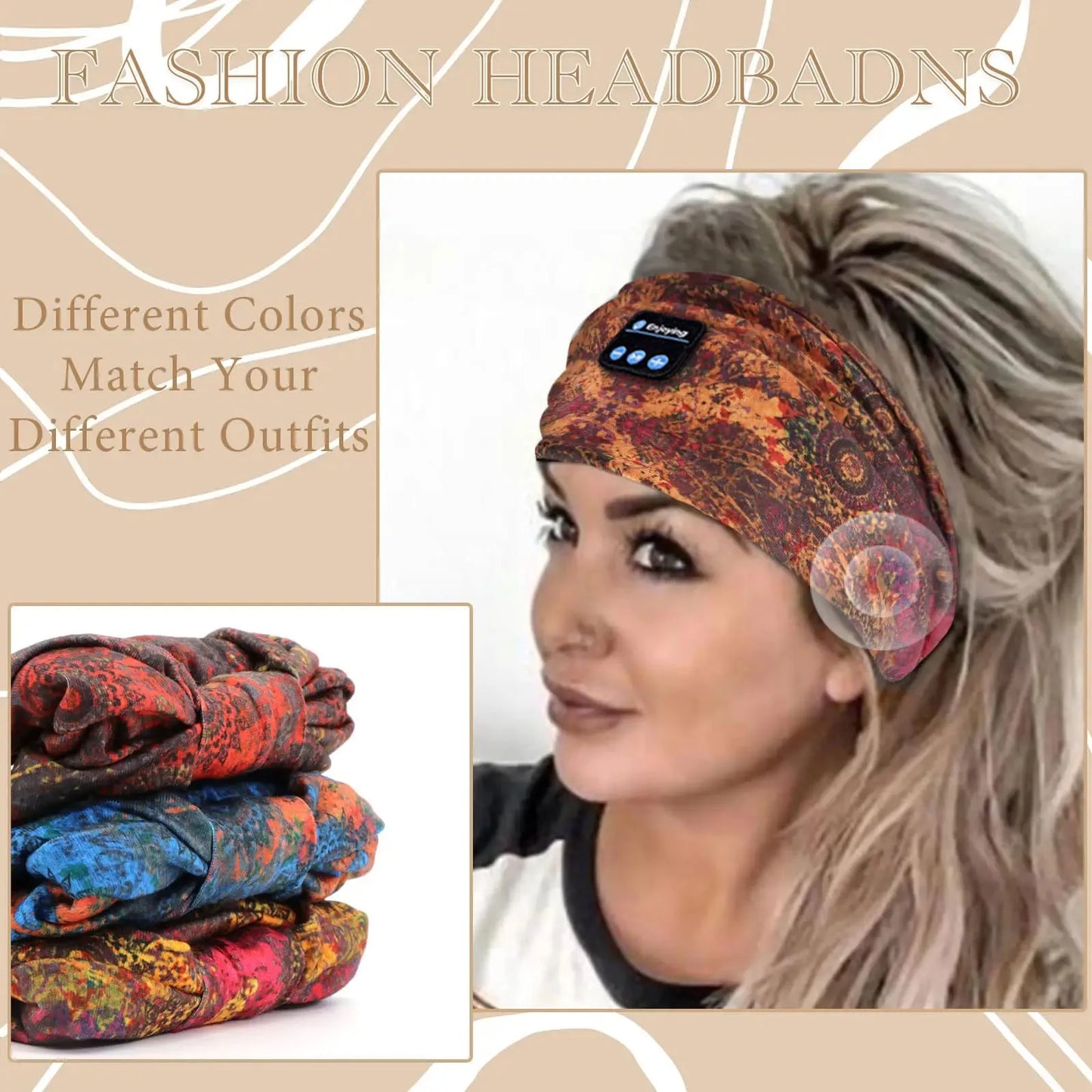 𝐸𝓃𝒿𝑜𝓎™ Wireless Unisex Bluetooth Headband