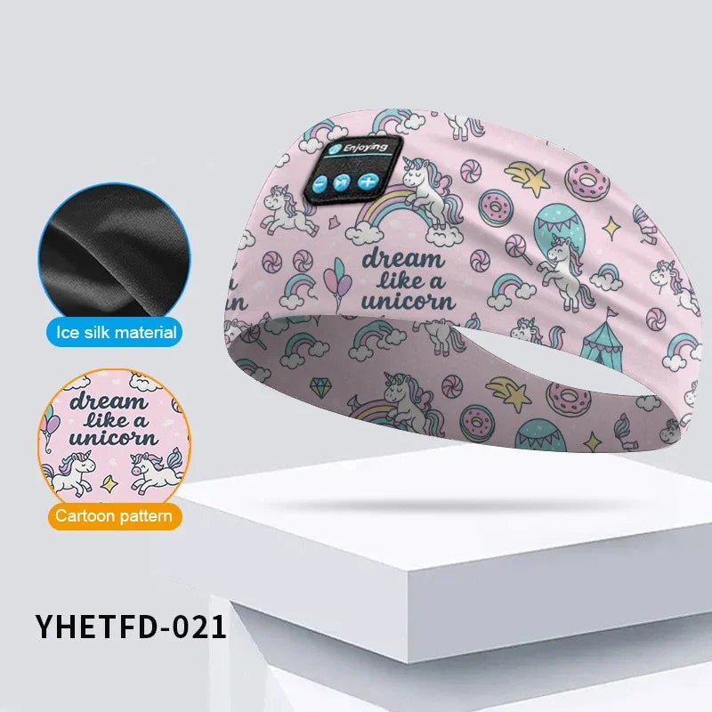 𝐸𝓃𝒿𝑜𝓎™  Kids Cartoon Bluetooth Headphones Headband Wireless Sports with HD Microphone