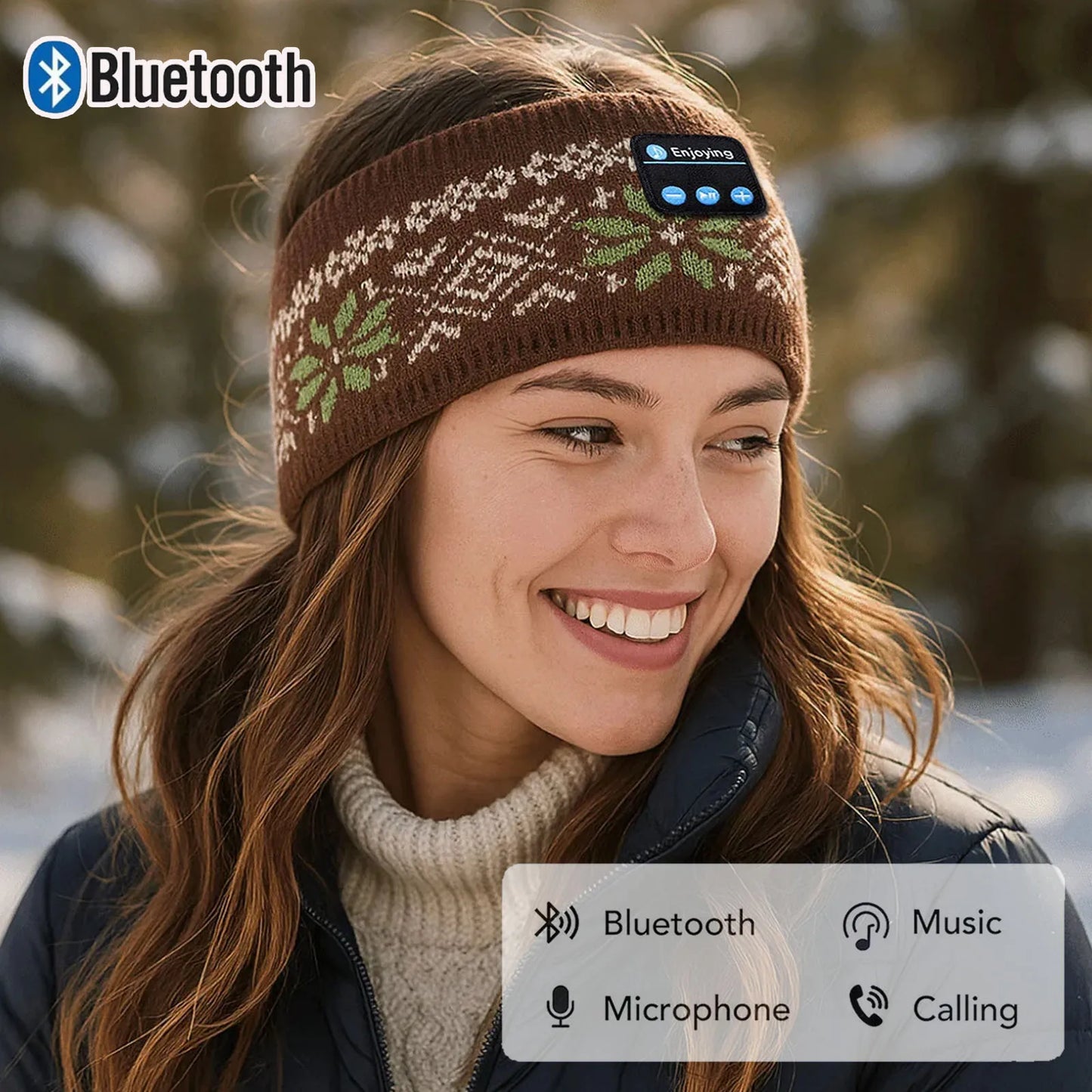 Knitted Bluetooth Headband - Warmth & Wireless Audio