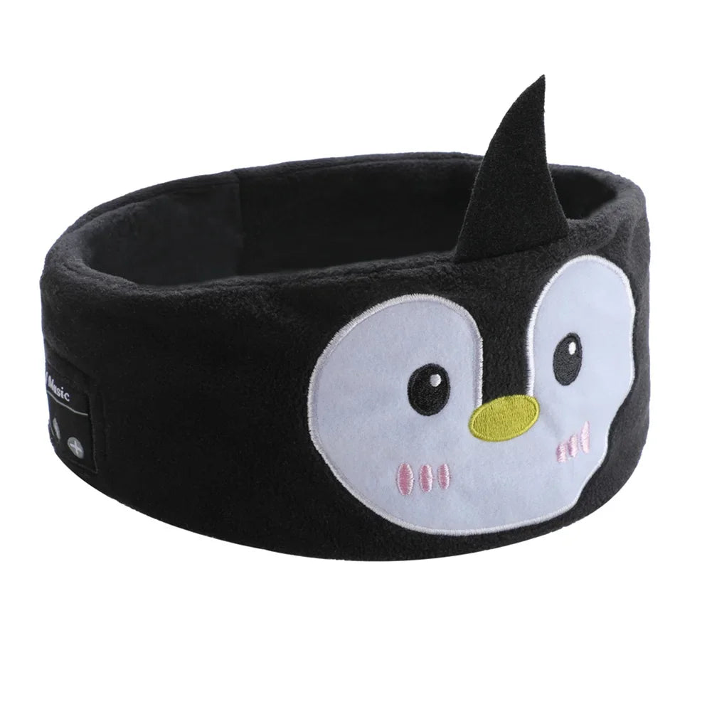 𝐸𝓃𝒿𝑜𝓎™ Cozy Critter Bluetooth Sleep Mask & Headband