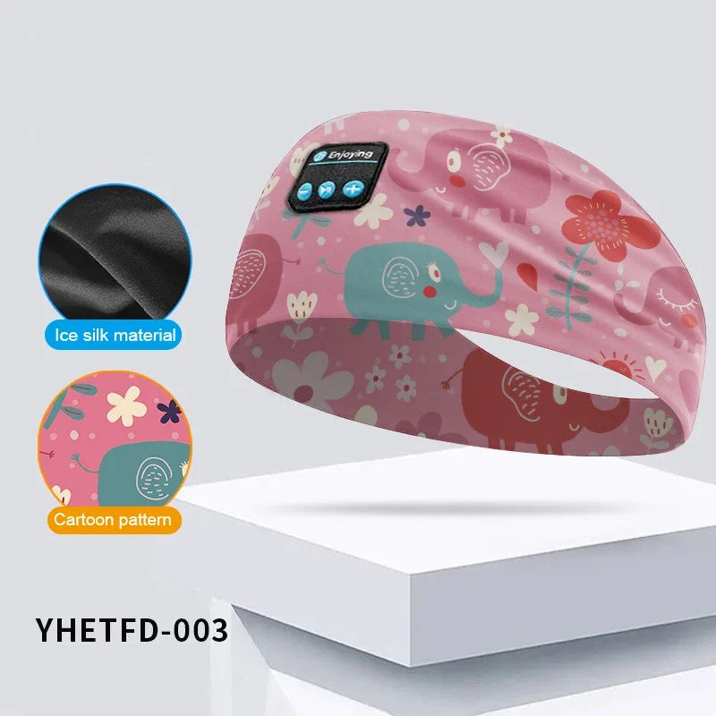 𝐸𝓃𝒿𝑜𝓎™  Kids Cartoon Bluetooth Headphones Headband Wireless Sports with HD Microphone