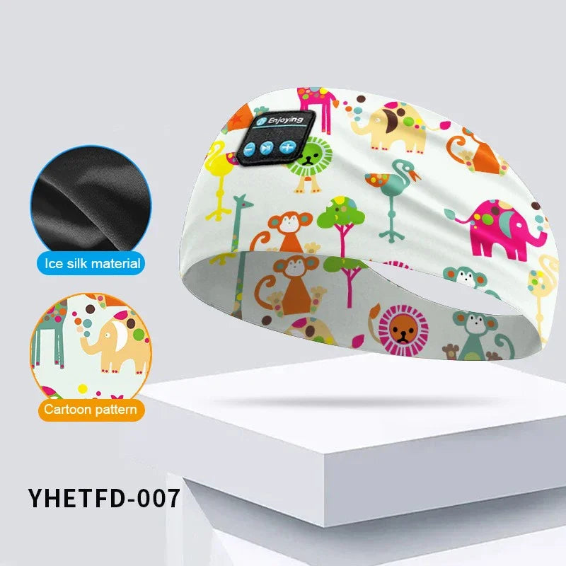 𝐸𝓃𝒿𝑜𝓎™  Kids Cartoon Bluetooth Headphones Headband Wireless Sports with HD Microphone