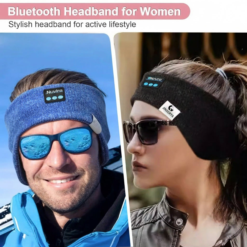 𝐸𝓃𝒿𝑜𝓎™  Wireless Headphones Headband Unisex Sports Music Winter Outdoor Ear-Muffs Ear Cover Bluetooth Headset
