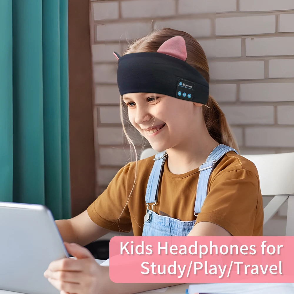 Kids Travel Bluetooth Headband – Safe, Comfortable & Hands-Free