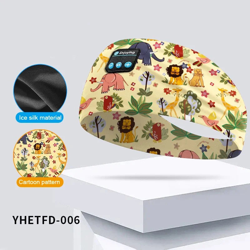 𝐸𝓃𝒿𝑜𝓎™  Kids Cartoon Bluetooth Headphones Headband Wireless Sports with HD Microphone