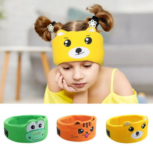 𝐸𝓃𝒿𝑜𝓎™ Cozy Critter Bluetooth Sleep Mask & Headband