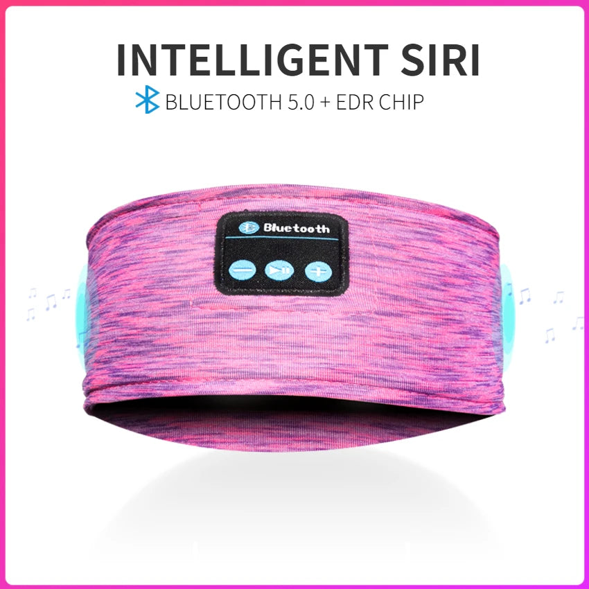 𝐸𝓃𝒿𝑜𝓎™ Bluetooth Headband Music Player Thin Soft Elastic Comfortable Wireless