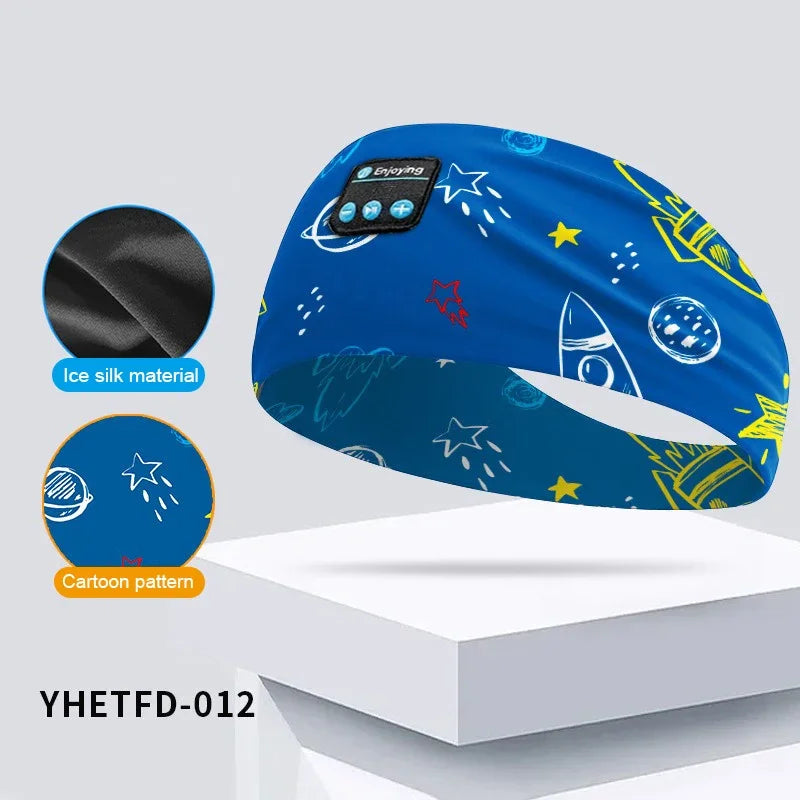 𝐸𝓃𝒿𝑜𝓎™  Kids Cartoon Bluetooth Headphones Headband Wireless Sports with HD Microphone