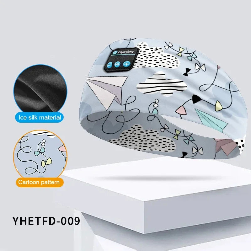 Kids Cartoon Bluetooth Headband – Music, Sleep & Comfort