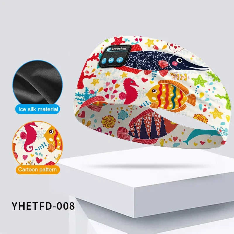 𝐸𝓃𝒿𝑜𝓎™  Kids Cartoon Bluetooth Headphones Headband Wireless Sports with HD Microphone